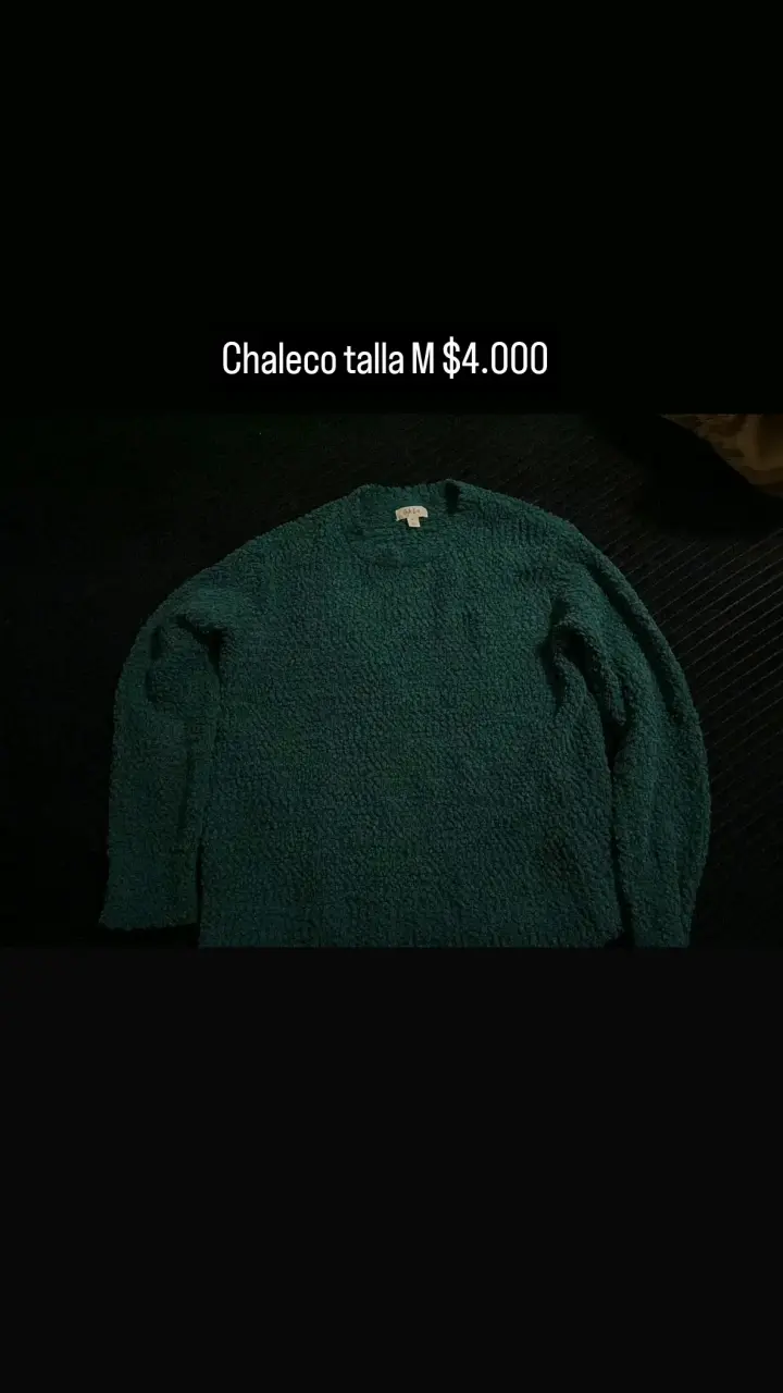 Chaleco verde talla M en buen estado