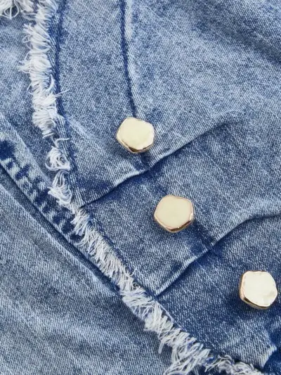 Polera de mezclilla con diseño único - miniatura 3
