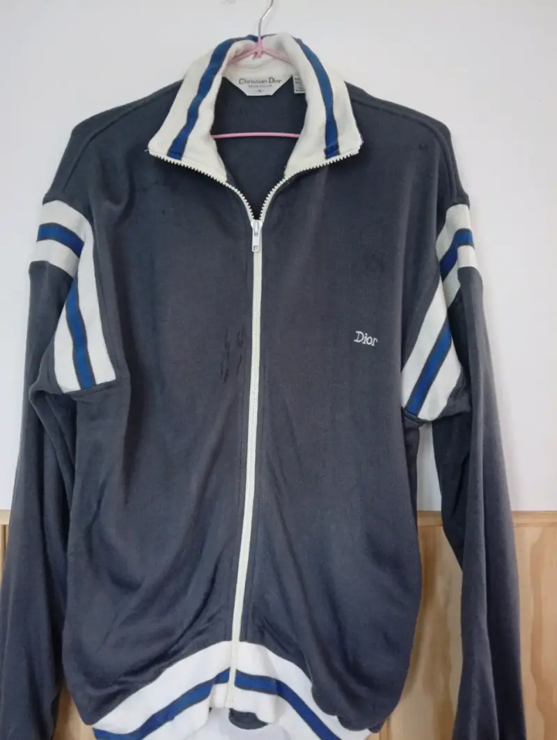 Chaqueta deportiva Dior azul con rayas - 1