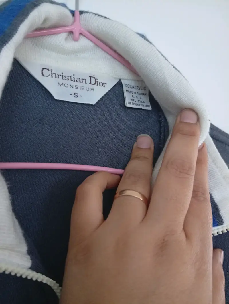 Chaqueta deportiva Dior azul con rayas - 3