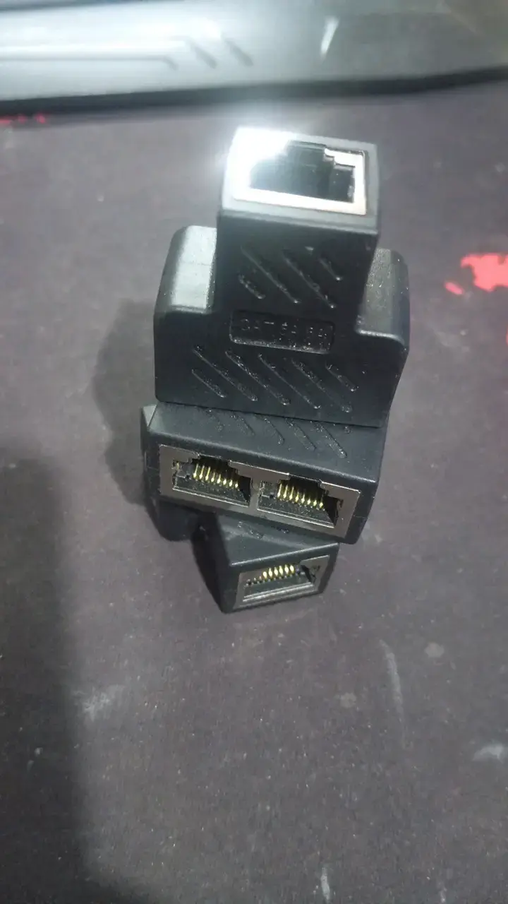 3 Adaptadores divisor RJ45 Ethernet LAN - 1