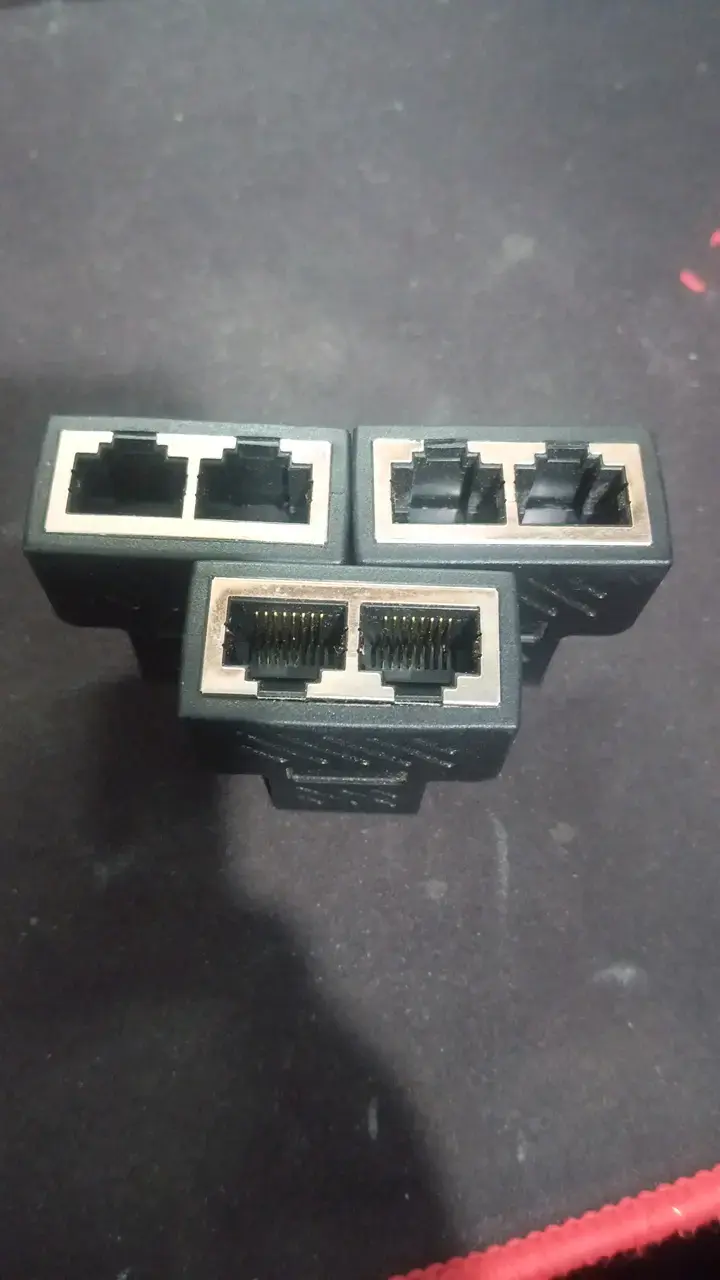 3 Adaptadores divisor RJ45 Ethernet LAN - 4