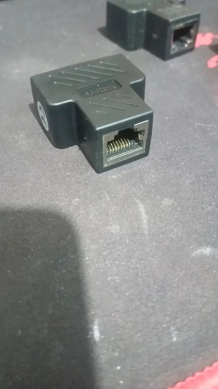3 Adaptadores divisor RJ45 Ethernet LAN - 5