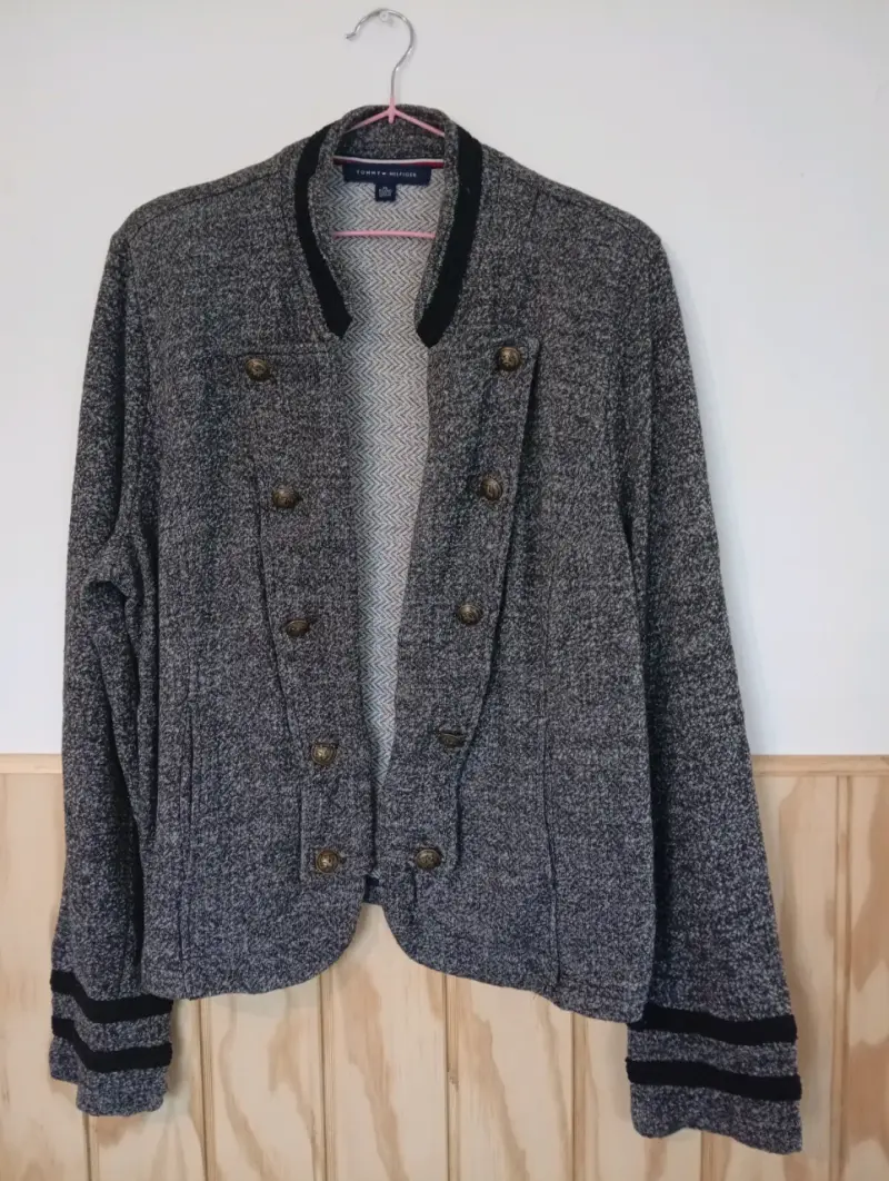 Chaqueta de lana gris Tommy Hilfiger - 1