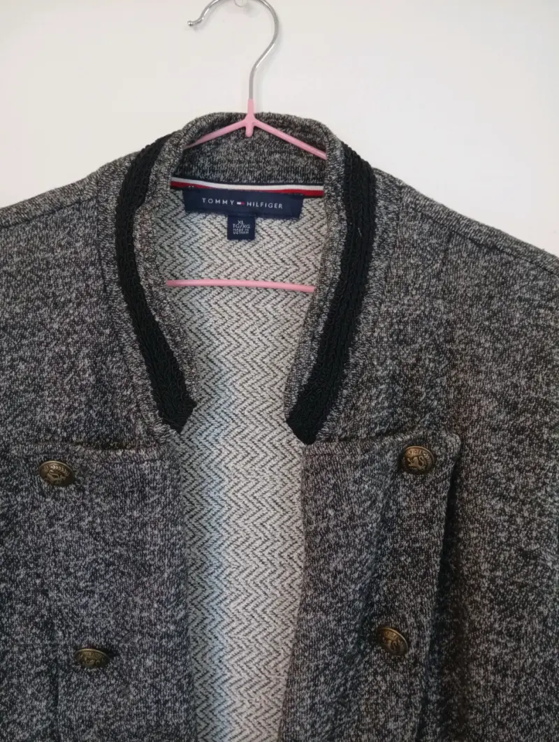 Chaqueta de lana gris Tommy Hilfiger - 4