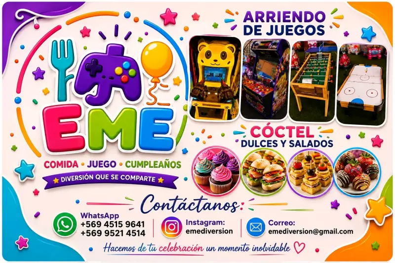 Arriendo de Juegos para Eventos y Cumpleaños