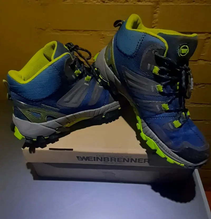 Botas de senderismo Weinbrenner impermeables azul y verde - 2