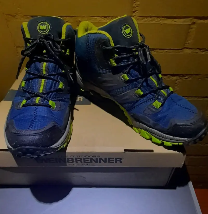 Botas de senderismo Weinbrenner impermeables azul y verde - 4