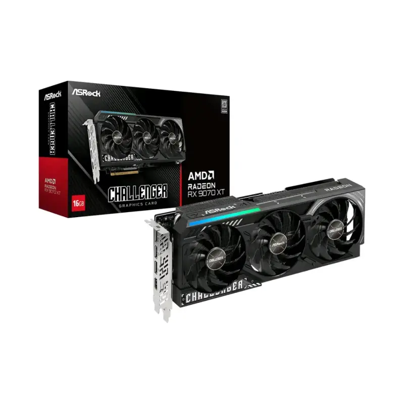 Tarjeta gráfica ASRock Radeon RX 9070 XT 16GB - 1