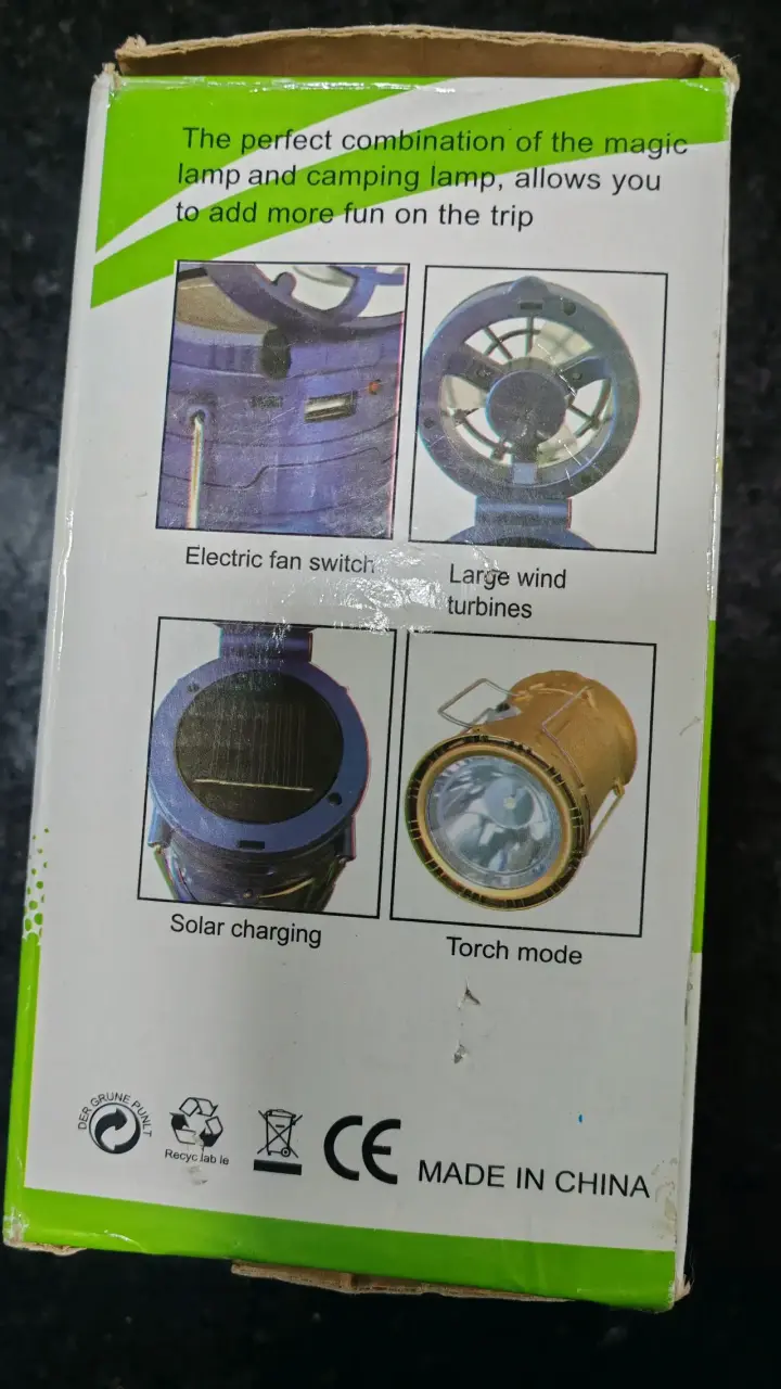Lámpara de Camping SL con Ventilador y LED - 2