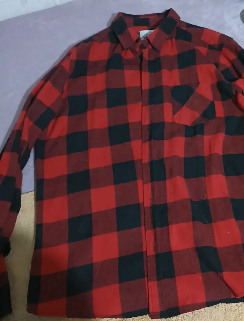 Camisas de franela a cuadros rojo y azul - 2