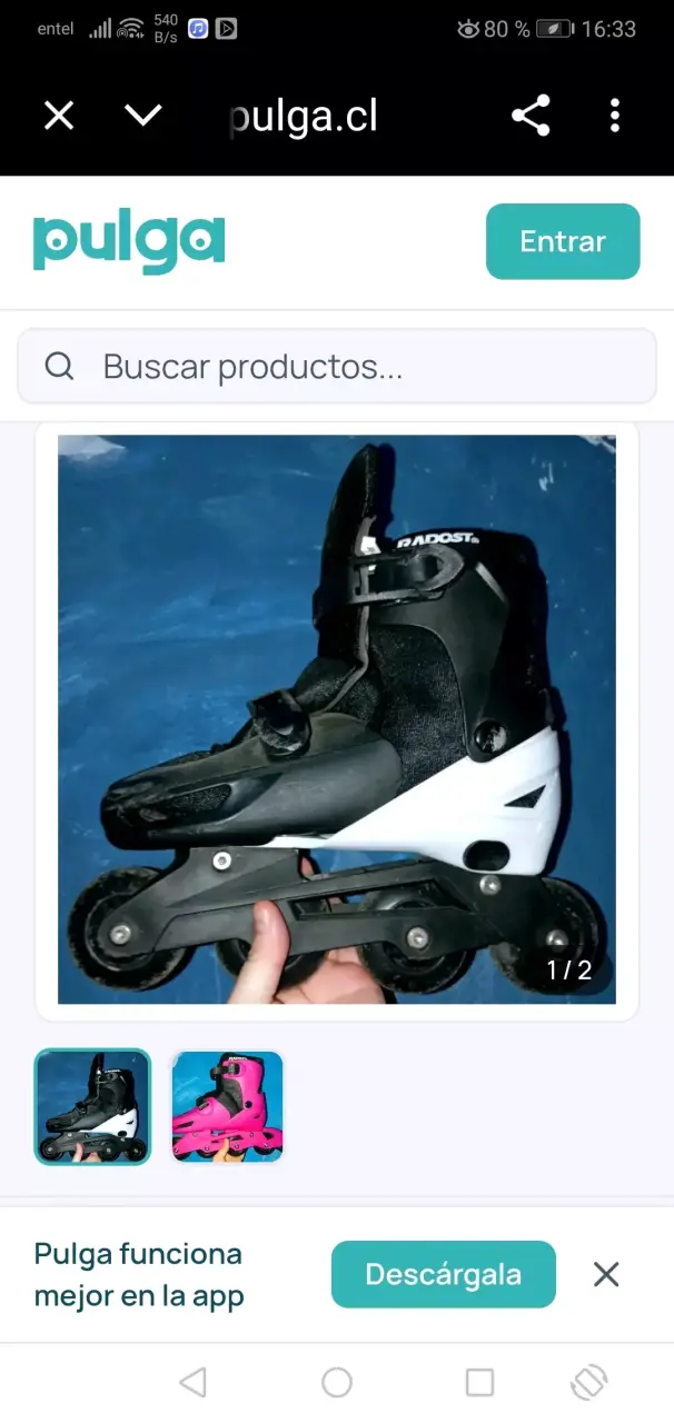 Patines en línea Radost negros y blancos