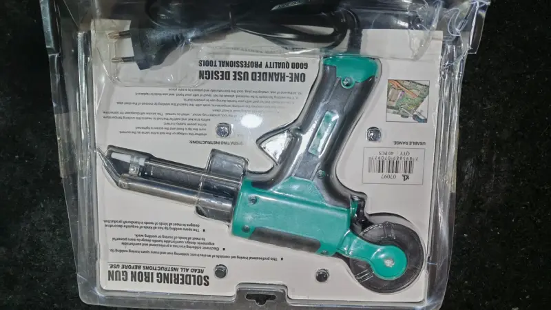 Pistola de soldadura eléctrica 60W verde - 1