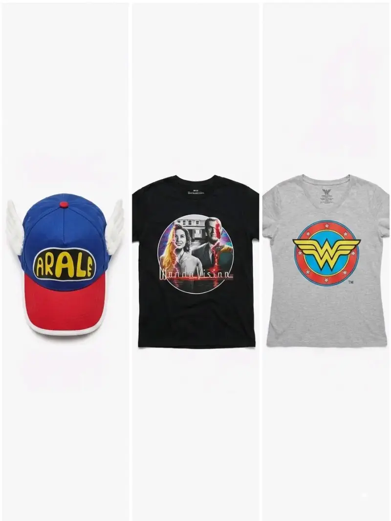 Set de Poleras y Gorra Arale, WandaVision y Wonder Woman - 1