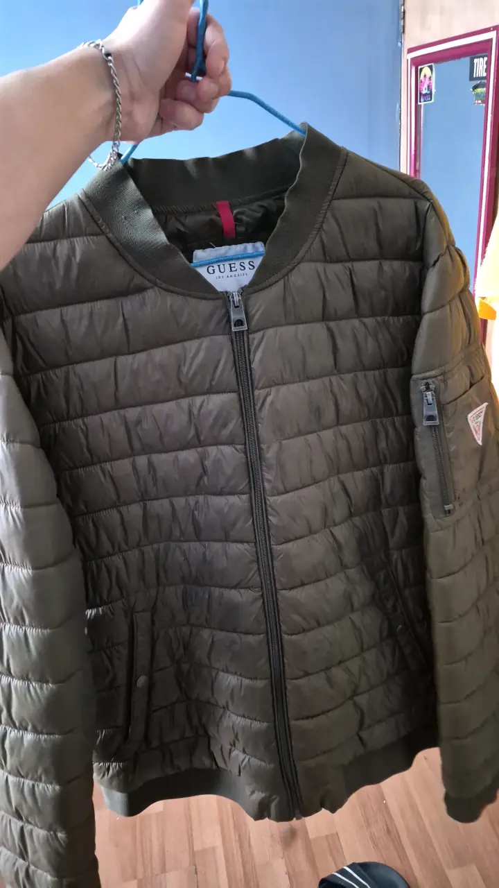 Chaqueta acolchada Guess verde oliva - 3