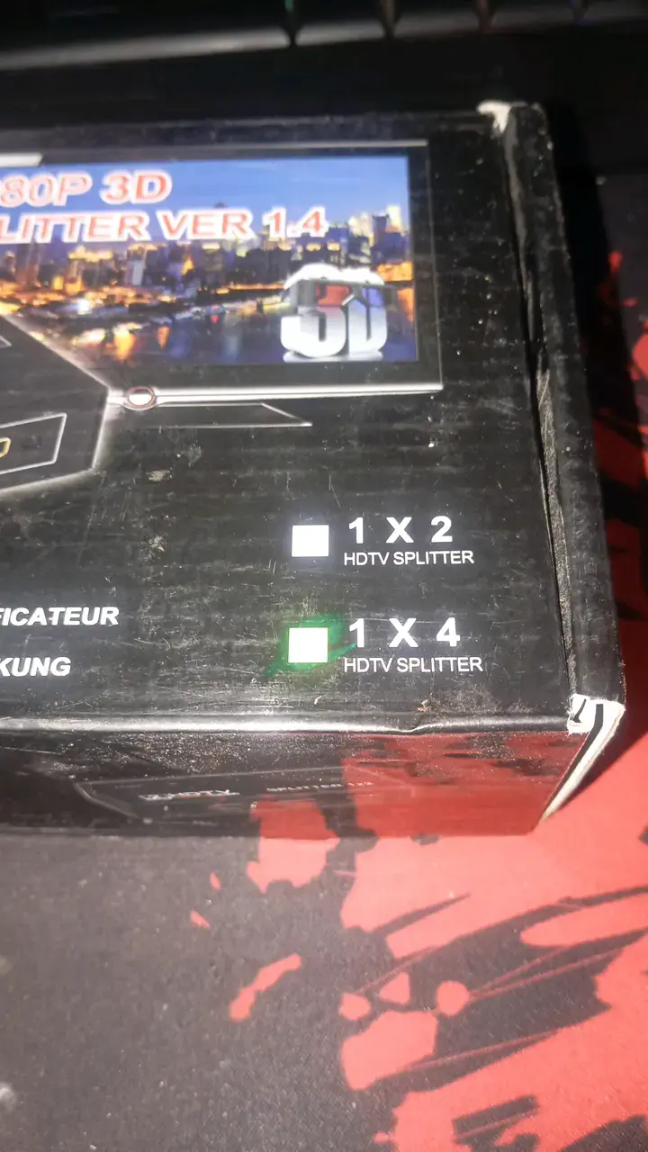 Splitter HDMI 1x4 HDTV 1080p 3D con Amplificador - 2