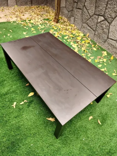 Mesa de centro elevable de madera oscura - miniatura 3