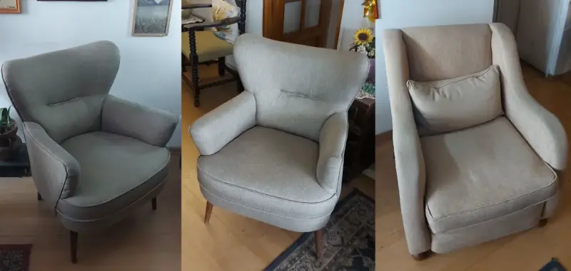 Conjunto de sillones estilo Mid-Century Modern