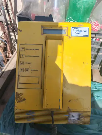 Teléfono público amarillo Proline vintage - miniatura 1