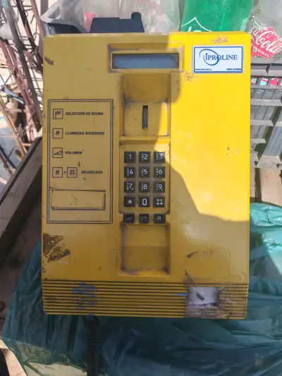 Teléfono público amarillo Proline vintage - miniatura 2
