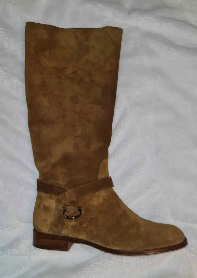 Botas de gamuza marrón para mujer - 1