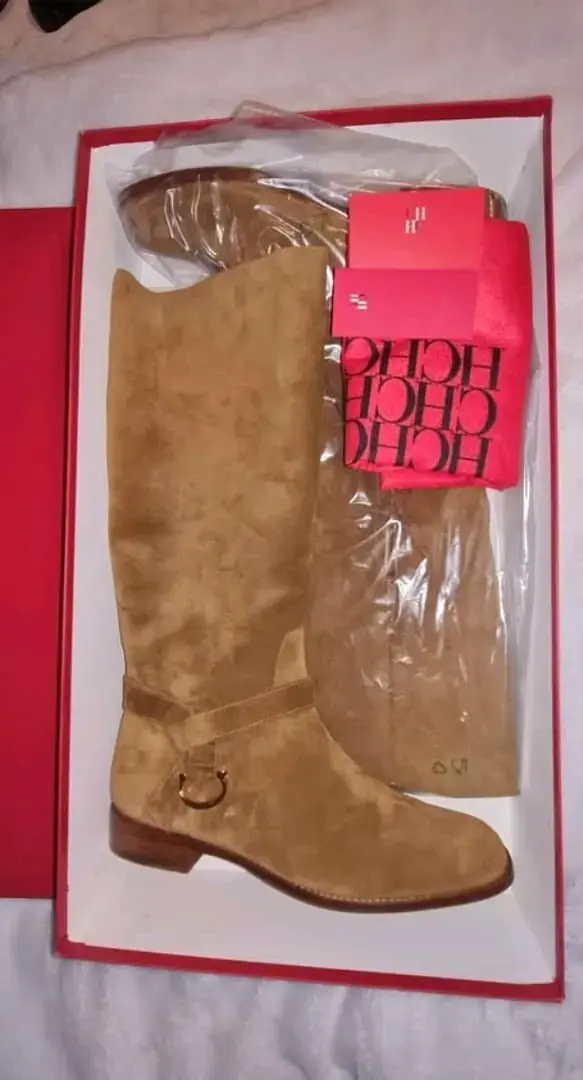 Botas de gamuza marrón para mujer - 2