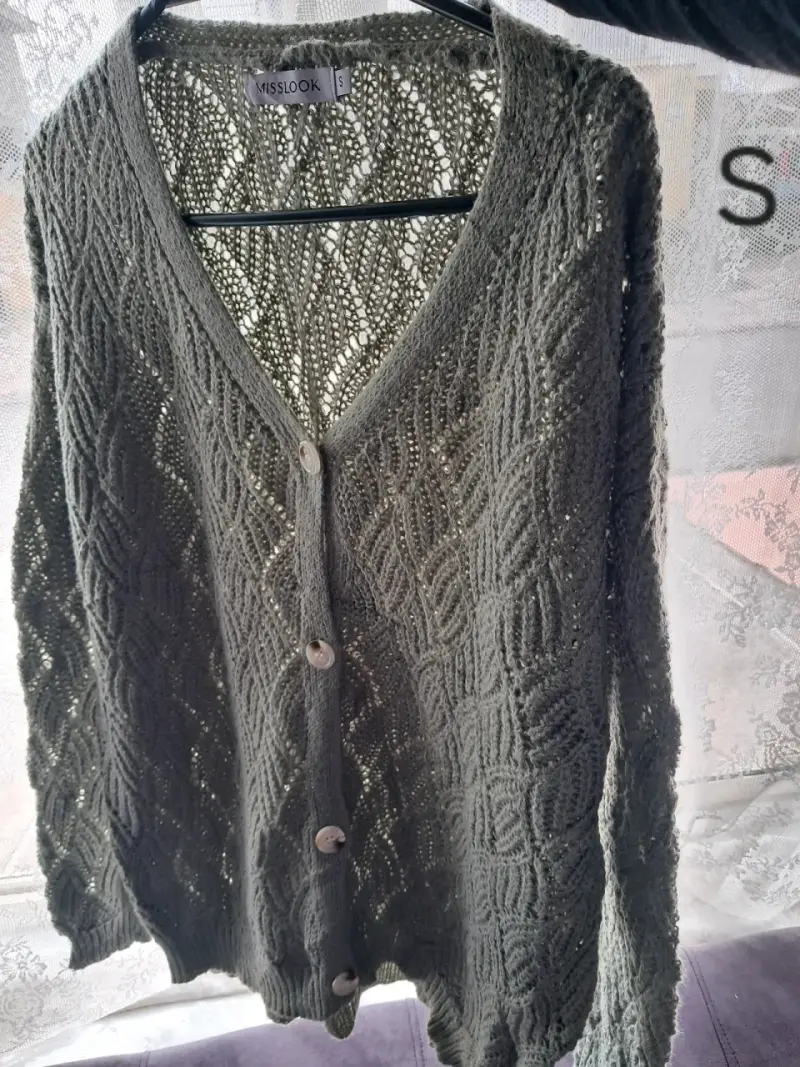 Cárdigan tejido gris Misslook talla S