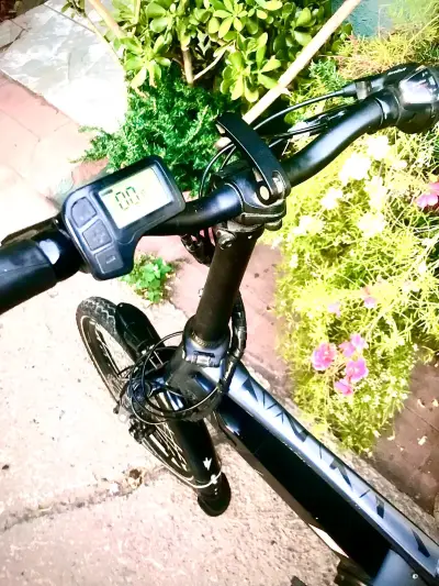 Bicicleta eléctrica plegable Oxford con canasto - miniatura 2