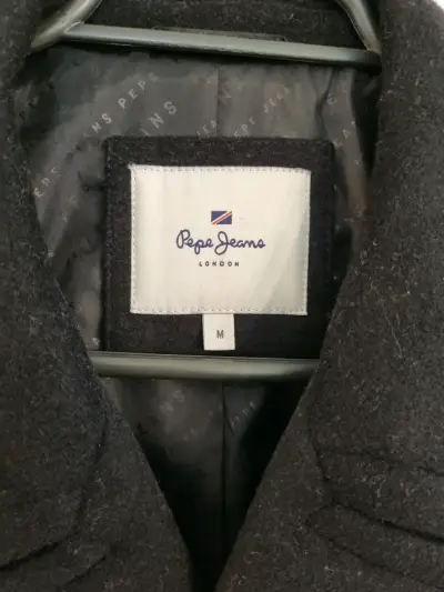 Abrigo de lana negro Pepe Jeans para hombre - miniatura 4