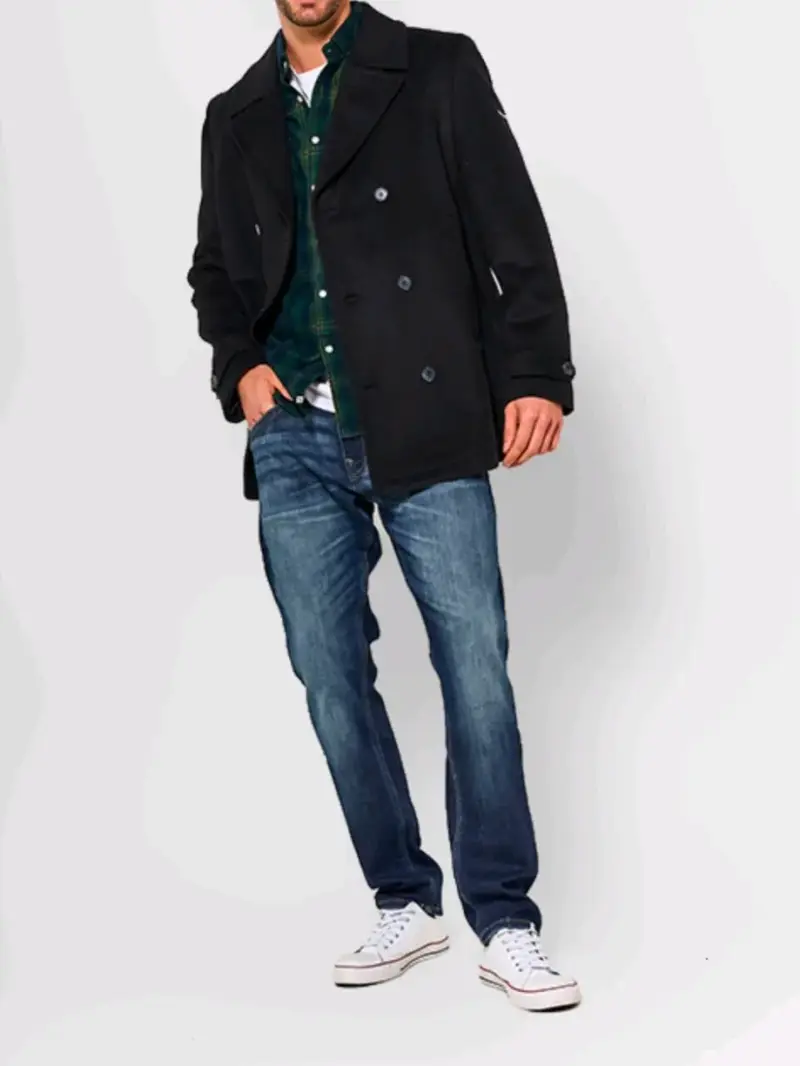 Abrigo de lana negro Pepe Jeans para hombre - 6