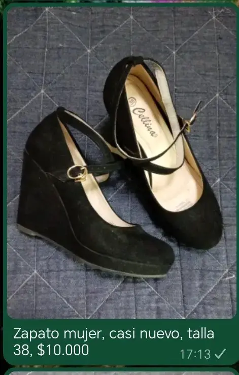 Zapatos de mujer negros talla 38 casi nuevos