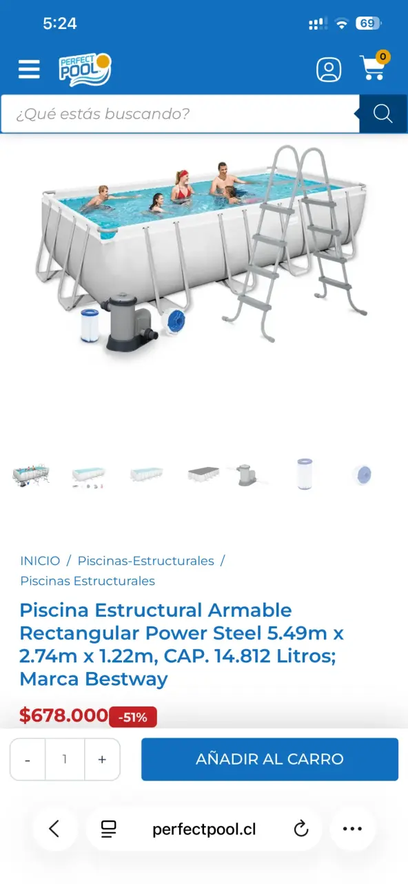 Piscina estructural armable Bestway Power Steel - 1