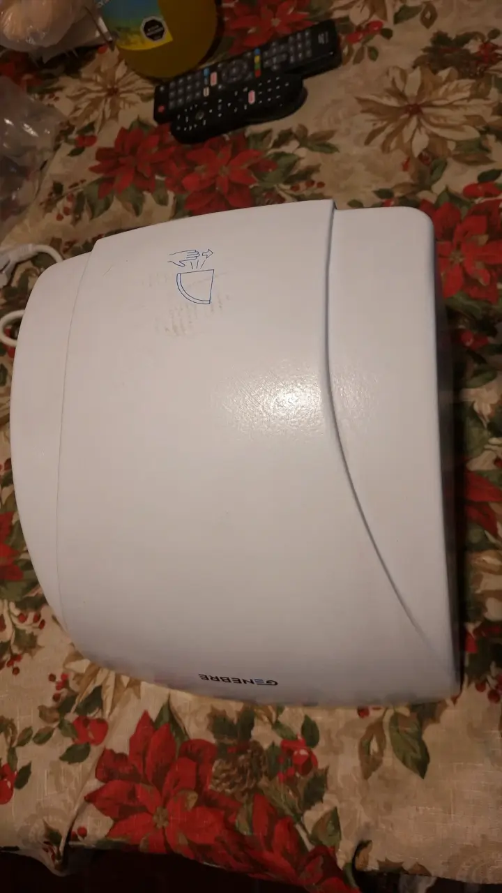 Secador de manos eléctrico Genebre blanco