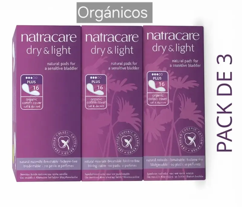 Protectores Orgánicos Natracare Pack de 3 cajas