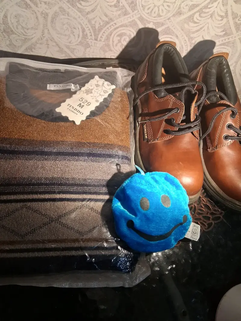 Zapatos de cuero mas chaleco de hombre. - 3