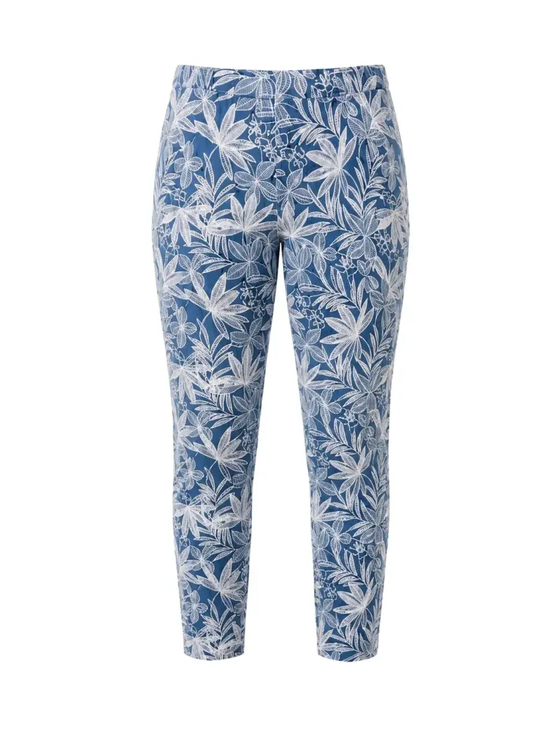 Pantalones estampados florales para mujer - 2