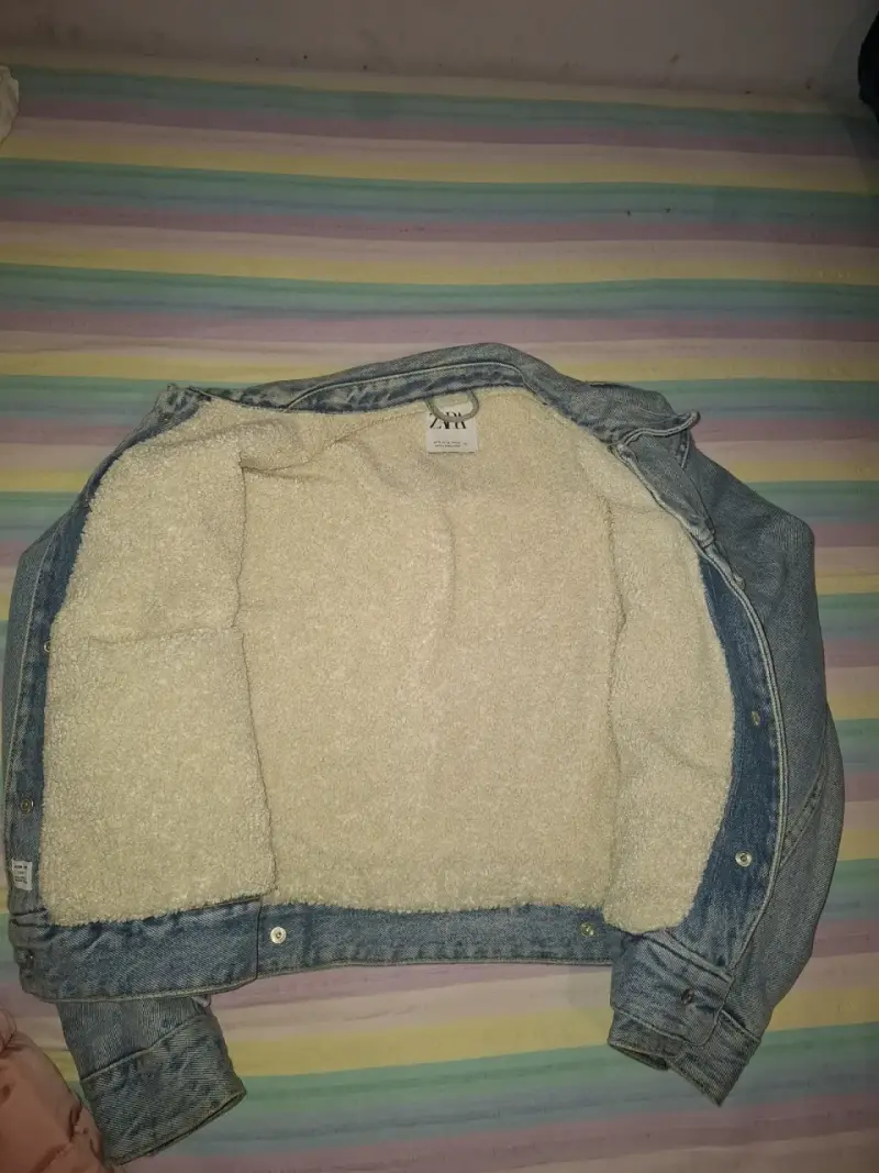 Chaqueta de mezclilla con forro Zara - 2