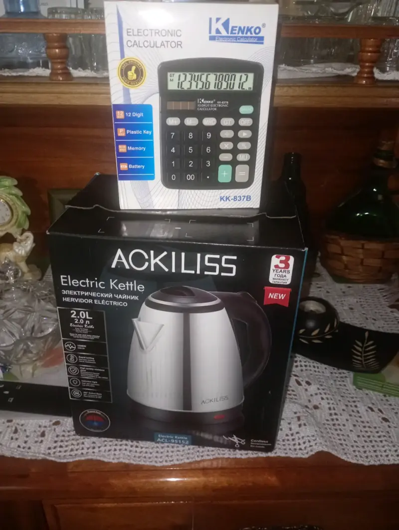Hervidor eléctrico Ackliss 2L nuevo