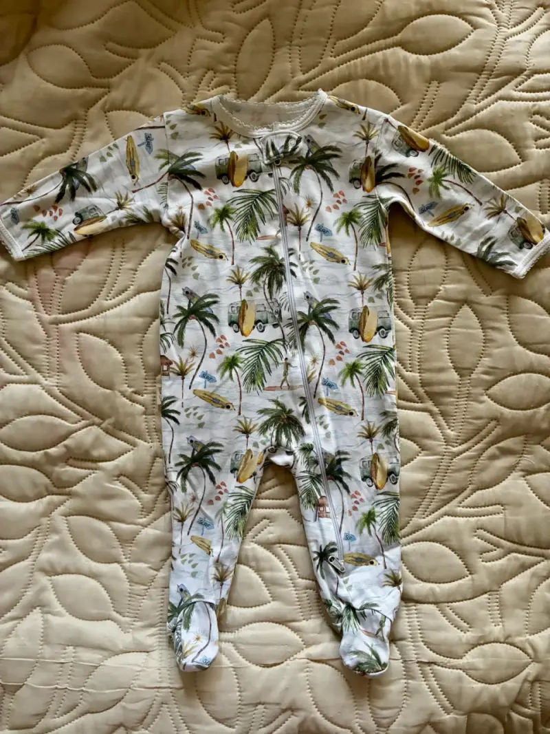 Pijama bebé estampado tropical Little Bee Ba - 1