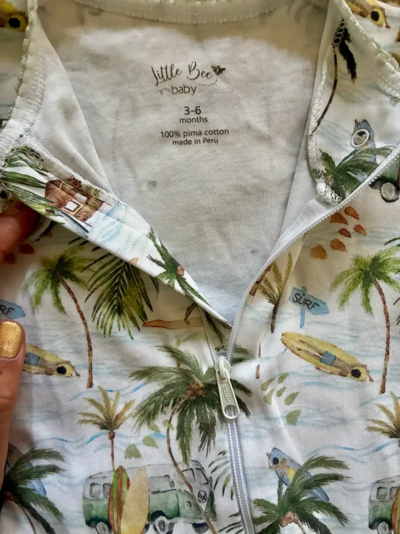 Pijama bebé estampado tropical Little Bee Ba - 2