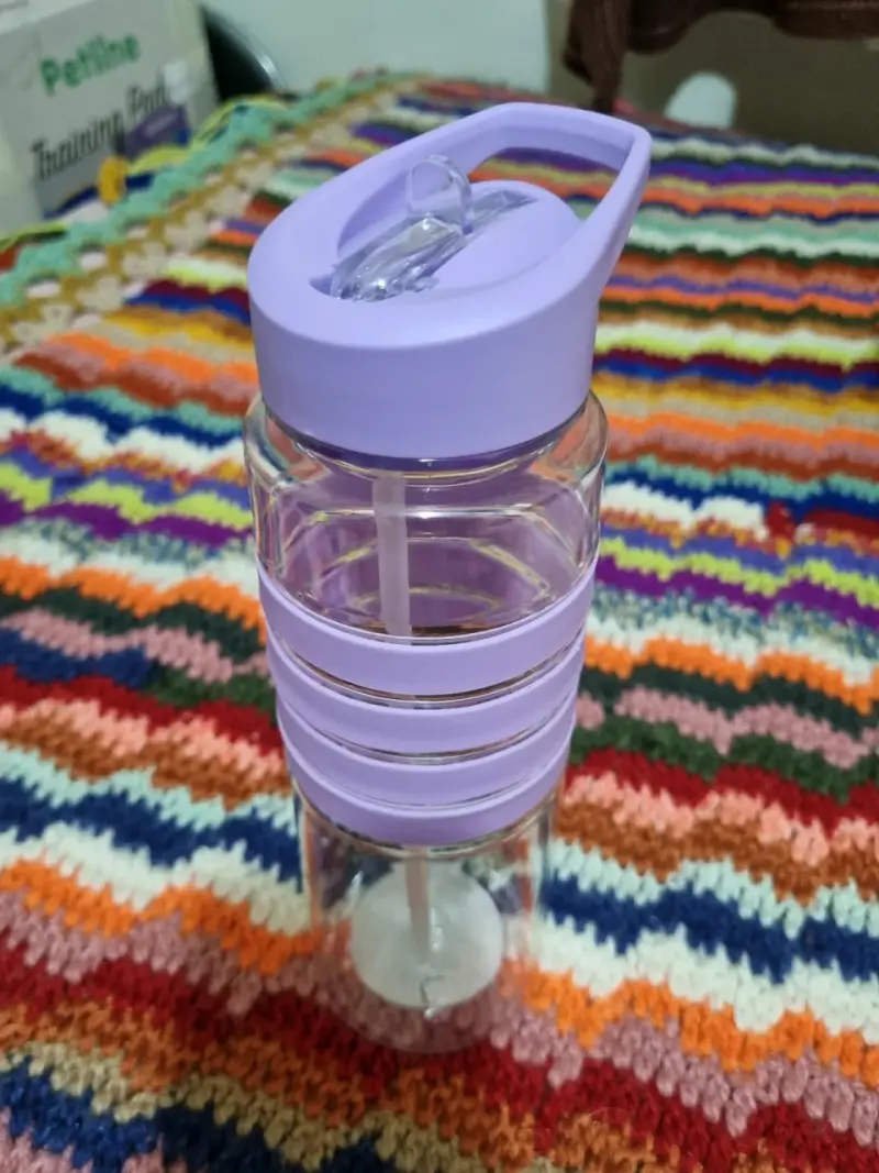 Botella de agua Haus 800ml con tapa morada - 2