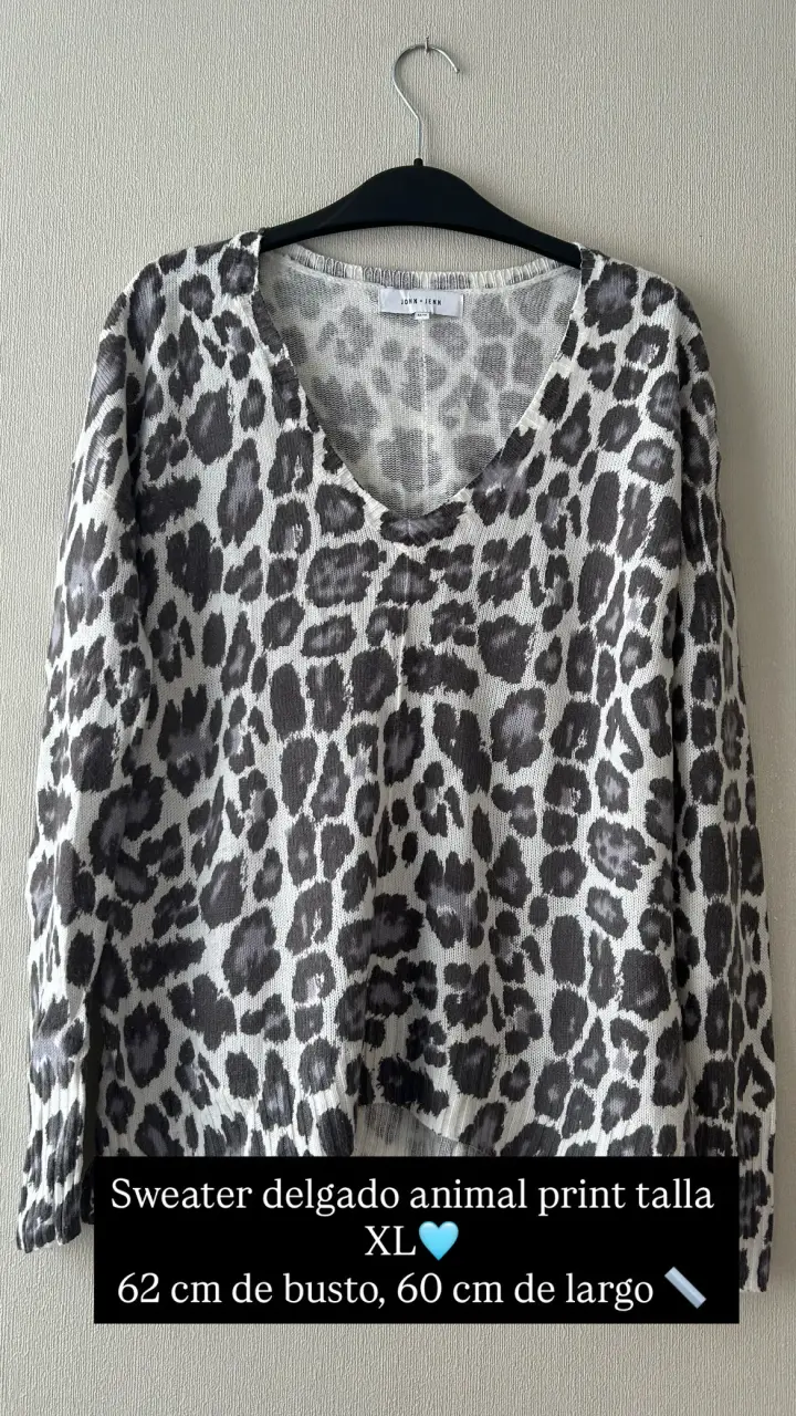 Sweater animal print talla XL - 2