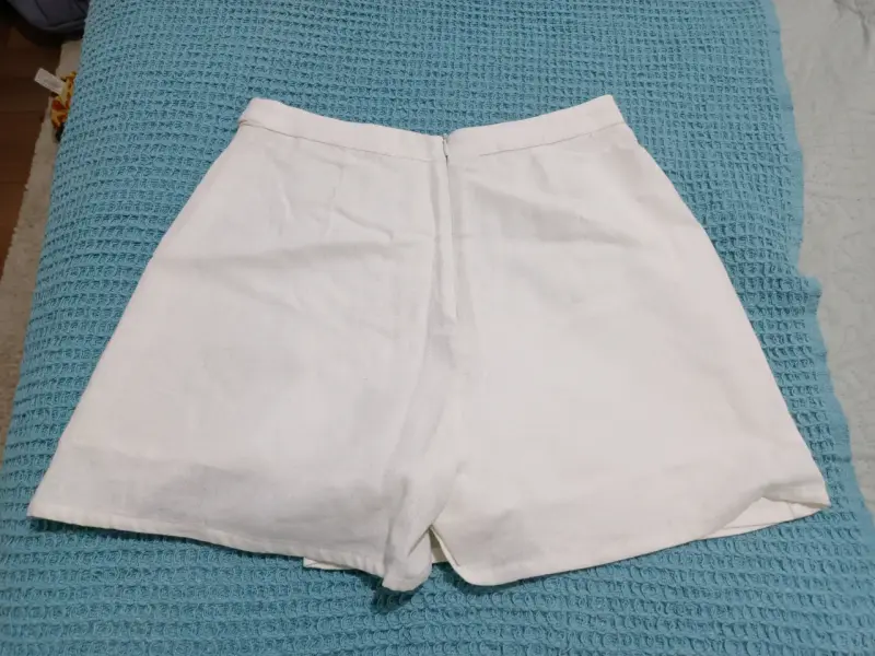 Falda pantalón blanca para mujer - 2