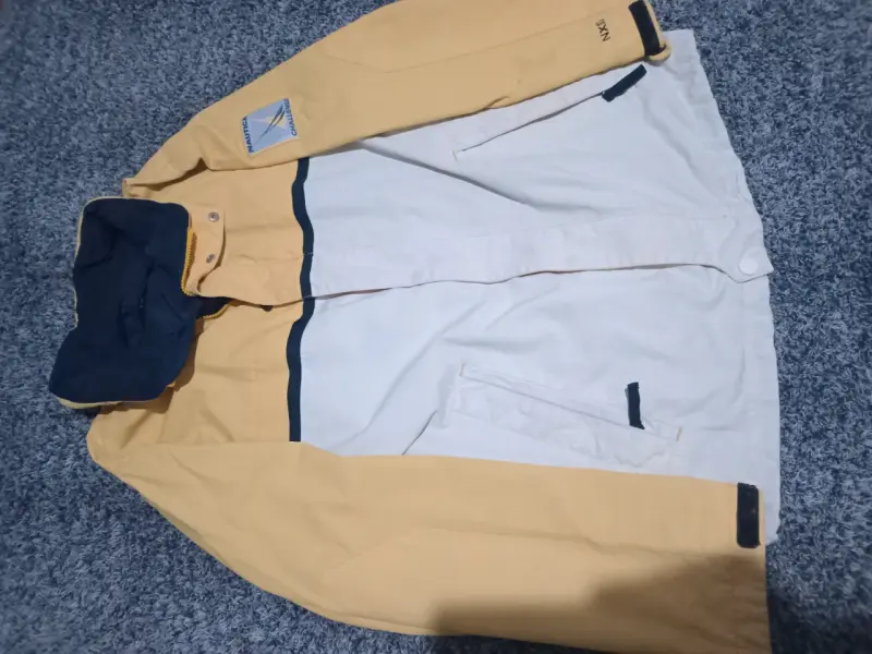 Chaqueta Nautica Challenge amarilla y blanca - 3