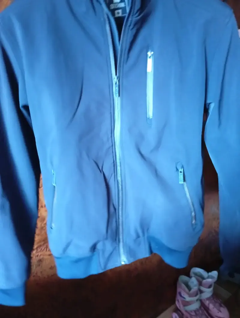 Chaqueta de Mezclilla Azul para Mujer Talla M - 3