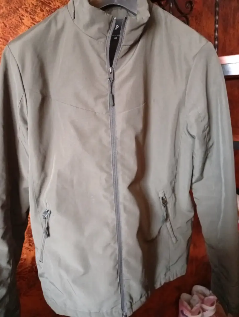 Chaqueta de Mezclilla Azul para Mujer Talla M - 5