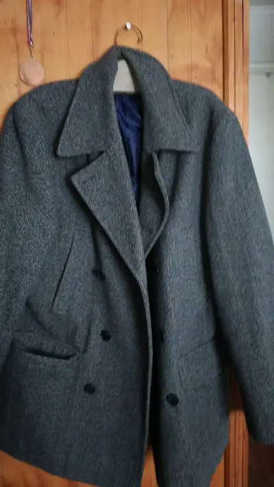 Abrigo de lana gris para hombre Hammond & Co. - miniatura 1