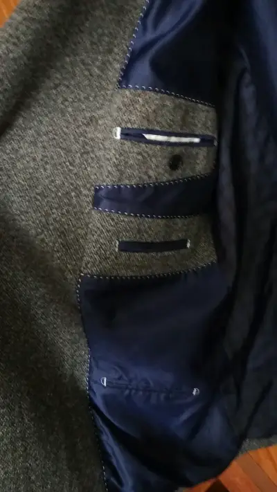 Abrigo de lana gris para hombre Hammond & Co. - miniatura 2
