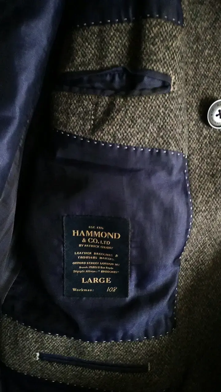 Abrigo de lana gris para hombre Hammond & Co. - 3