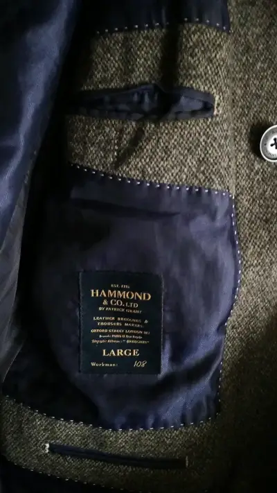 Abrigo de lana gris para hombre Hammond & Co. - miniatura 3